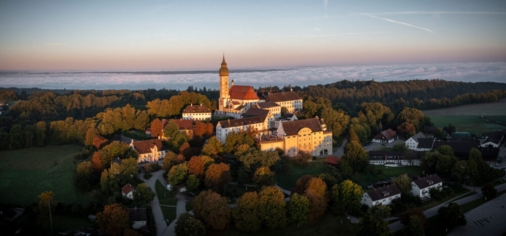 Luftaufnahme Kloster Andechs